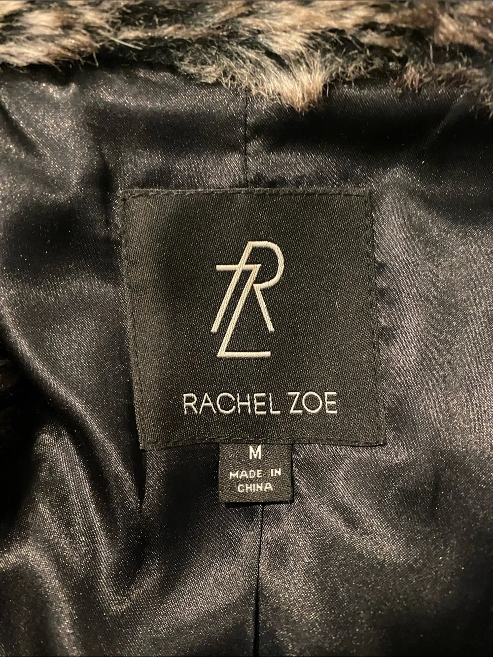 Rachel Zoe Plush Faux Fur Vest in Brown and Gray Tones